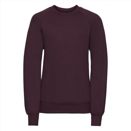RUS Children's Classic Sweatshirt, Burgundy, 1-2jr