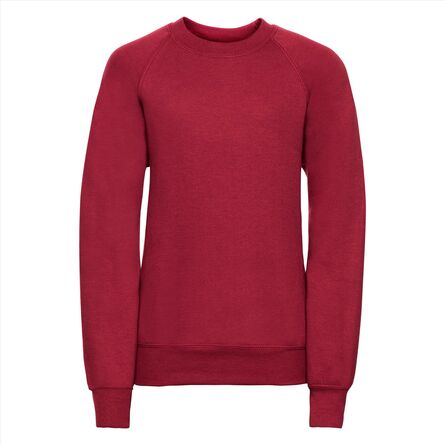 RUS Children's Classic Sweatshirt, Classic Red, 1-2jr