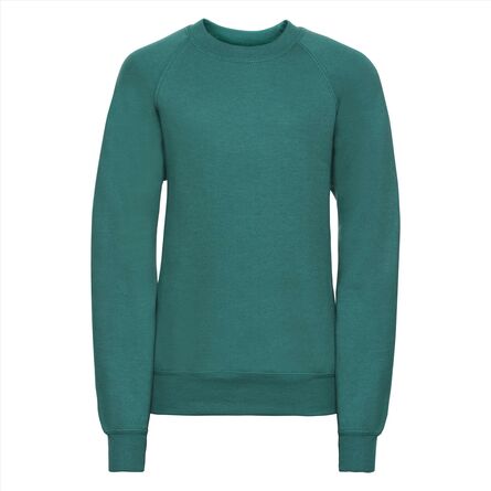 RUS Children's Classic Sweatshirt, Winter Emerald, 1-2jr