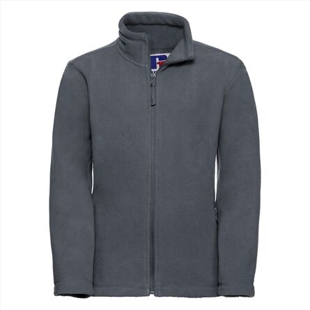 Children's Full Zip Outdoor Fleece, Convoy Grey, 3-4jr, RUS