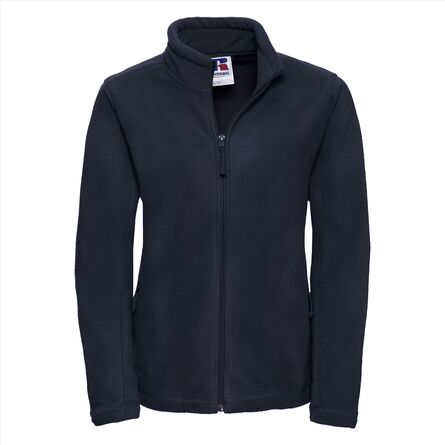 RUS Ladies Full Zip Outdoor Fleece, French Navy, XS