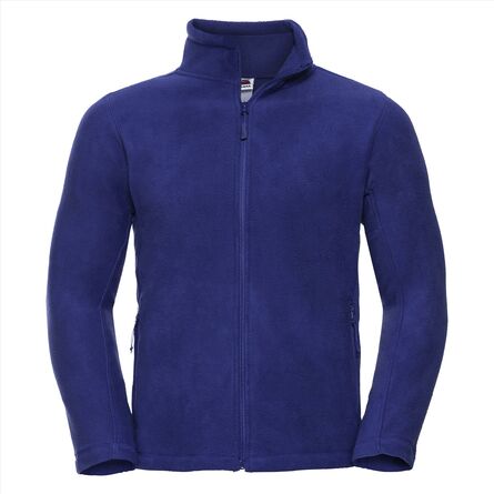 RUS Men Full Zip Outdoor Fleece, Bright Royal, XS