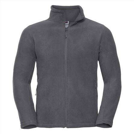 RUS Men Full Zip Outdoor Fleece, Convoy Grey, XS