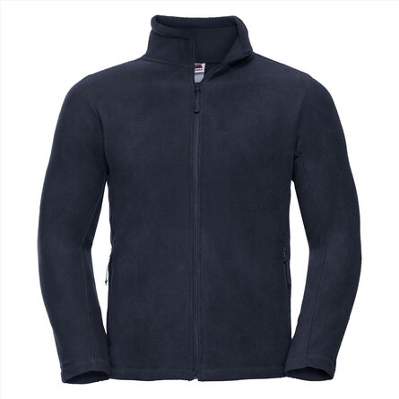 RUS Men Full Zip Outdoor Fleece, French Navy, XS