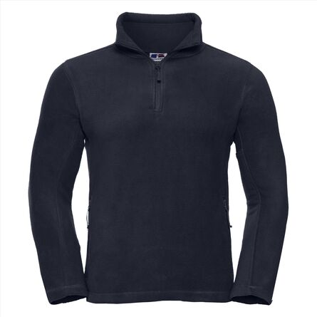RUS Quarter Zip Outdoor Fleece, French Navy, XS