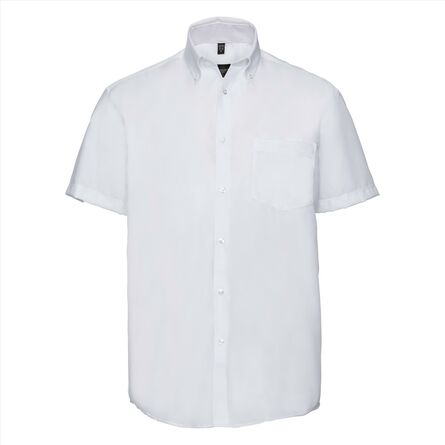 RUS Men SS Ultimate Non-Iron Shirt, White, S