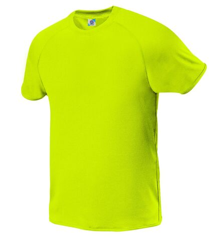 Starworld Quick Dry Sport T-shirt, Fluorescent Yellow, S
