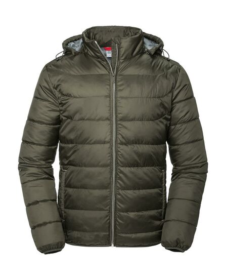 RUS Men Nano Jacket, Dark Olive, S