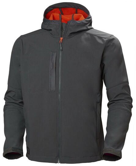 Kensington Hooded Softshell, Dark Grey, S, HH
