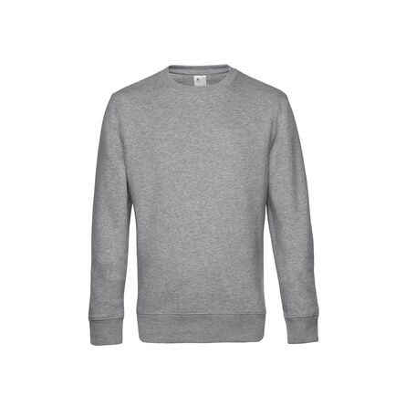 B&C KING Crew Neck, Heather Grey, XS
