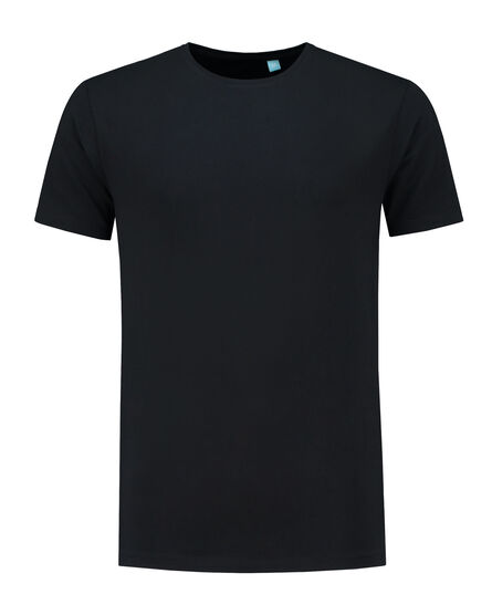 L&S T-shirt crewneck fine cotton elasthan | Black | S