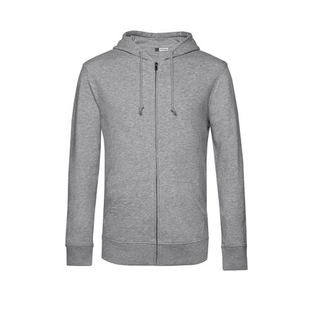 B&C Inspire Zipped Hood_° Heather Grey, XS