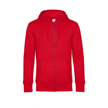 B&C KING Zipped Hood, Red, XS