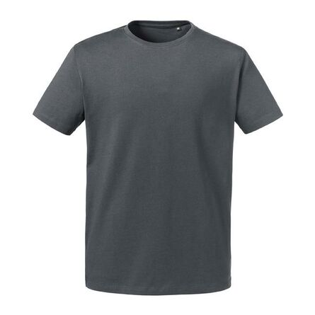 RUS Mens Pure Organic Heavy Tee, Convoy Grey, XS