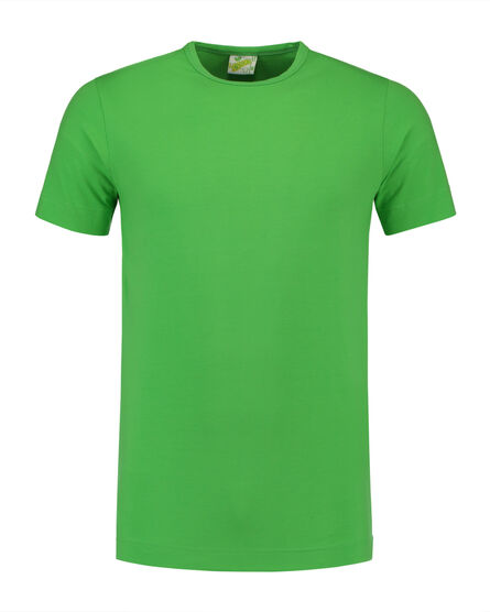 L&S T-shirt Crewneck cot/elast SS for him | Lime | S
