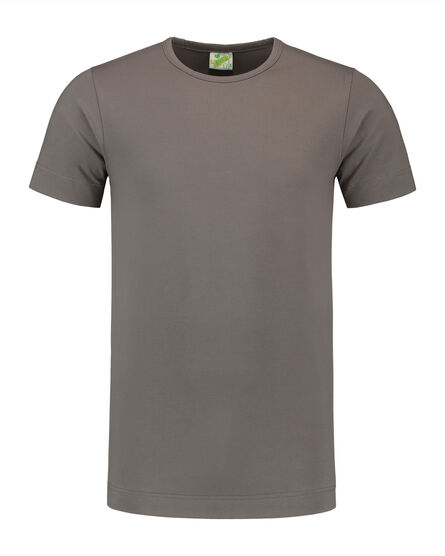 L&S T-shirt Crewneck cot/elast SS for him | Pearl Grey | S