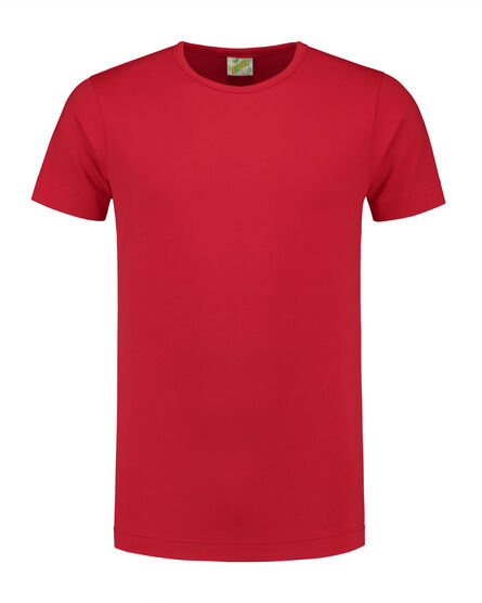 L&S T-shirt Crewneck cot/elast SS for him | Red | S