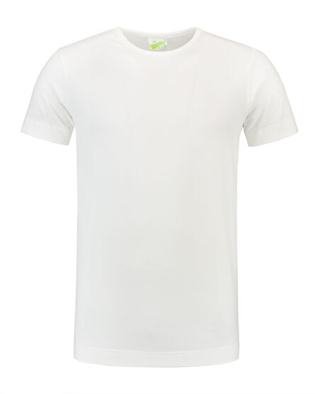 L&S T-shirt Crewneck cot/elast SS for him | White | S
