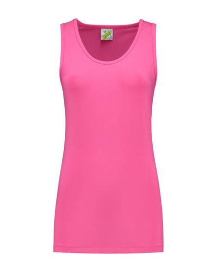 L&S Tanktop cot/elast for her | Fuchsia | S