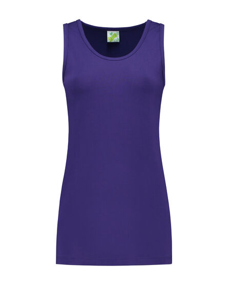 L&S Tanktop cot/elast for her | Purple | S