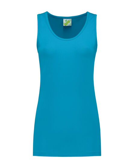L&S Tanktop cot/elast for her | Turquoise | S