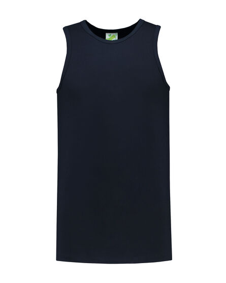 L&S Tanktop cot/elast for him | Dark Navy | S