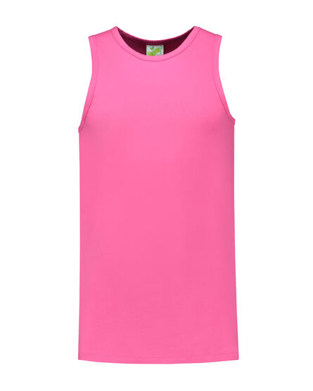 L&S Tanktop cot/elast for him | Fuchsia | S