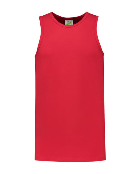 L&S Tanktop cot/elast for him | Red | S