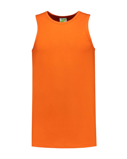 L&S Tanktop cot/elast for him | Orange | S