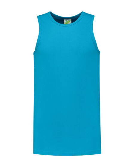 L&S Tanktop cot/elast for him | Turquoise | S