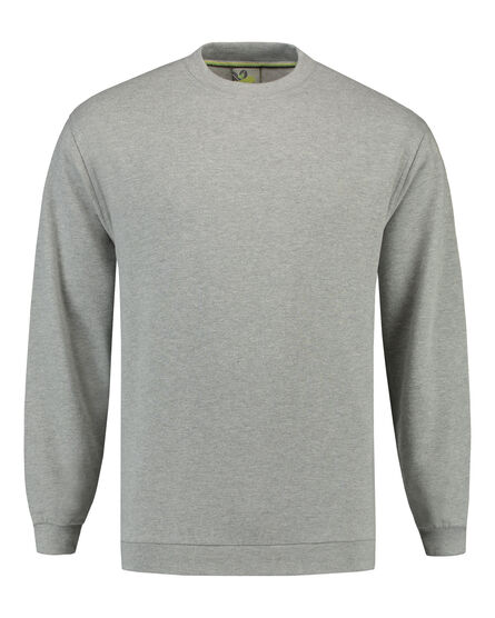L&S Sweater Set-in Crewneck | Grey Heather | S