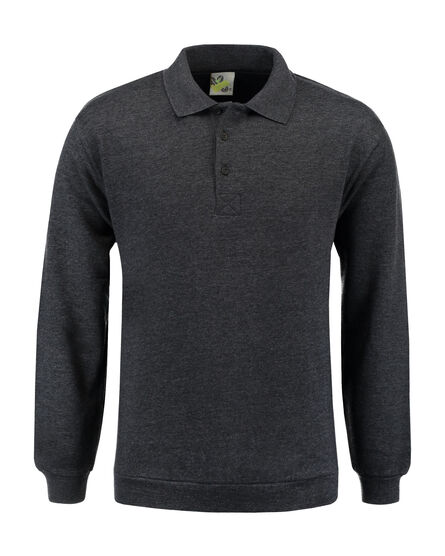 L&S Polosweater for him | Antracite | S