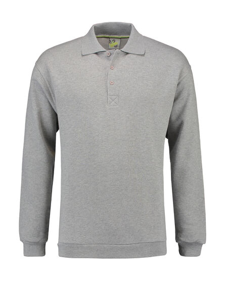 L&S Polosweater for him | Grey Heather | S