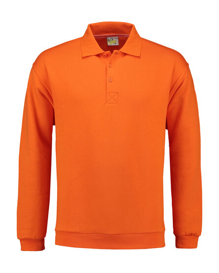 L&S Polosweater for him | Orange | S