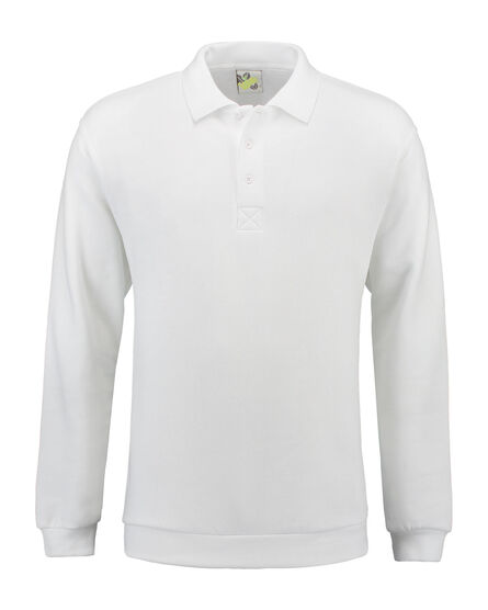 L&S Polosweater for him | White | S