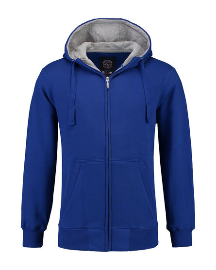 L&S Heavy Sweater Hooded Cardigan for him | Royal Blue | S