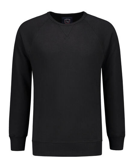 L&S Heavy Sweater Raglan Crewneck for him | Black | S