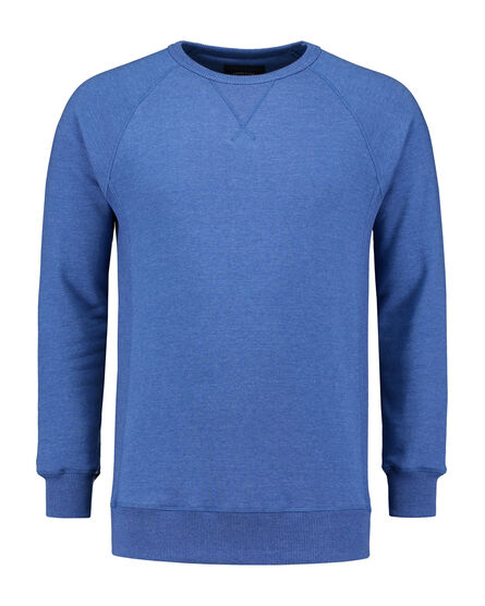 L&S Heavy Sweater Raglan Crewneck for him | Royal blue heather | S