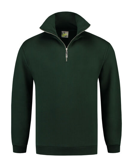 L&S Sweater Zip | Forest Green | S