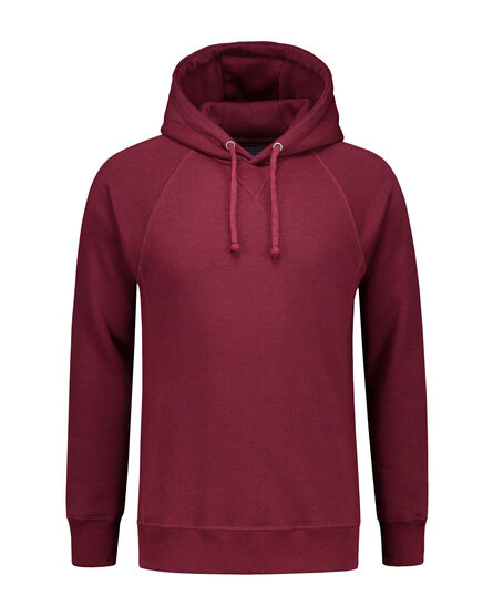 L&S Heavy Sweater Hooded Raglan for him | Cardinal Heather | S