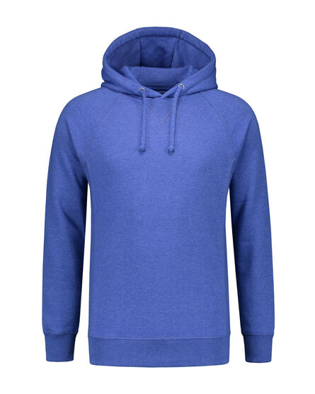 L&S Heavy Sweater Hooded Raglan for him | Royal blue heather | S