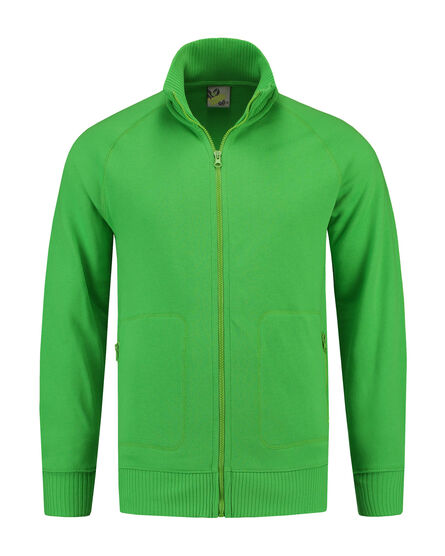 L&S Sweater Cardigan unisex | Lime | XS