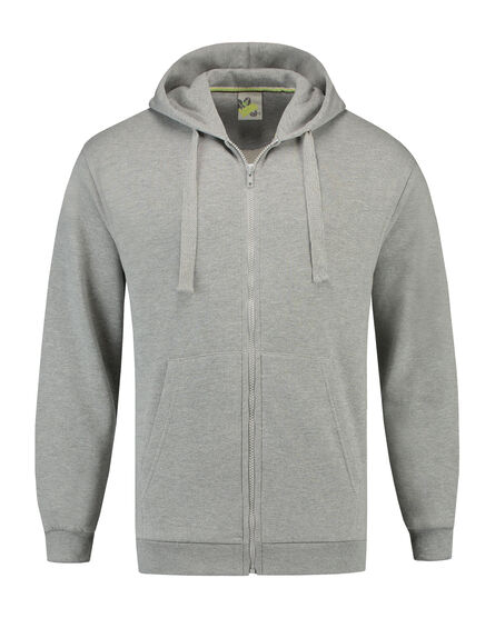 L&S Sweater Hooded Cardigan | Grey Heather | S