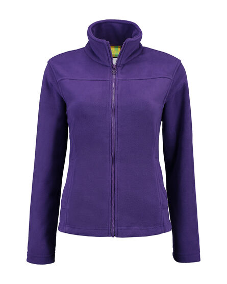 L&S Polar Fleece Cardigan for her | Purple | S