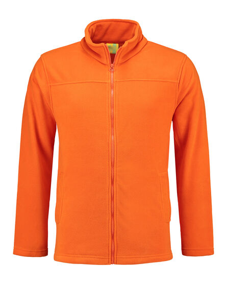 L&S Polar Fleece Cardigan for him | Orange | S