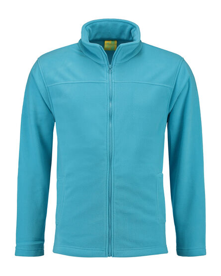 L&S Polar Fleece Cardigan for him | Turquoise | S