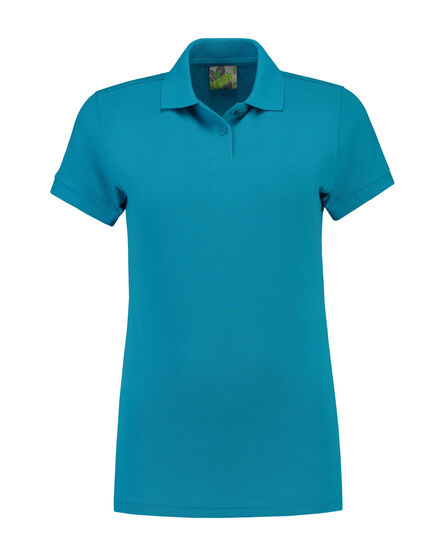 L&S Polo Basic Mix SS for her | Turquoise | S