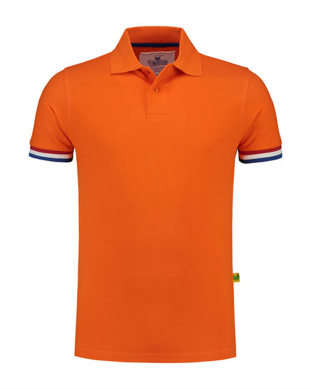 L&S Polo Flag SS | Orange | XS