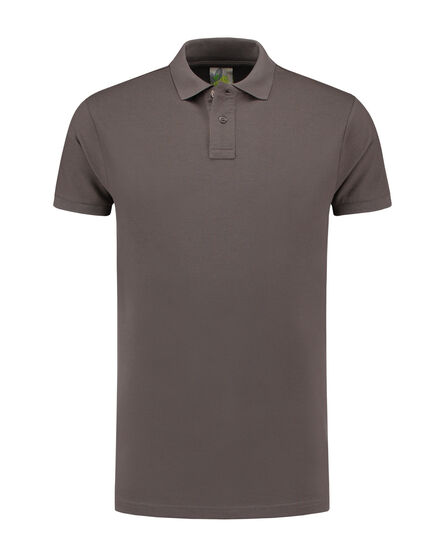 L&S Polo Fit Heavy Mix SS | Pearl Grey | S