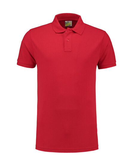 L&S Polo Fit Heavy Mix SS | Red | S